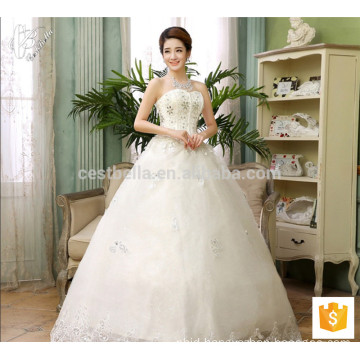 2017 Elegant beading lace ball gown Princess Wedding Dress